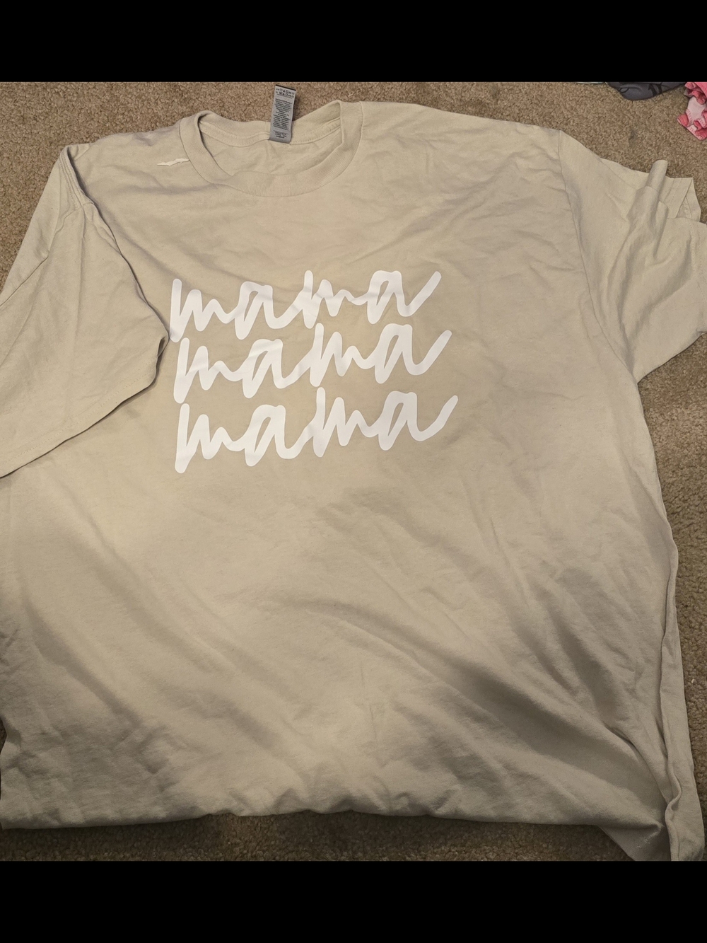 Mama Graphic Short-Sleeve Tee - Beige